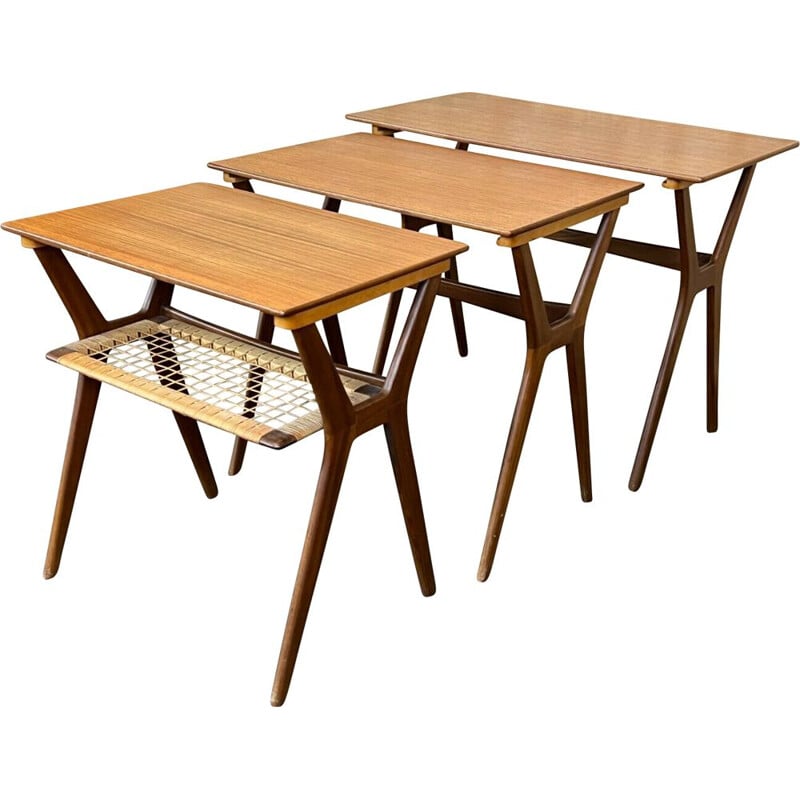 Tavolini vintage in teak danese, 1960-1970