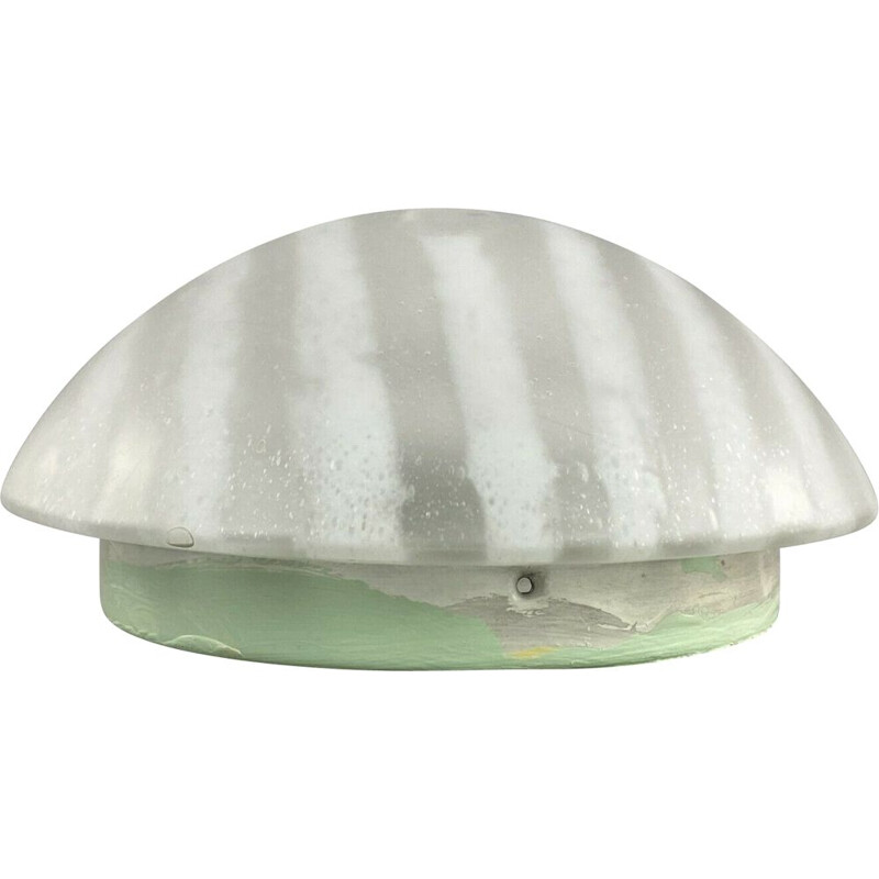 Lámpara de techo de cristal vintage de Peill