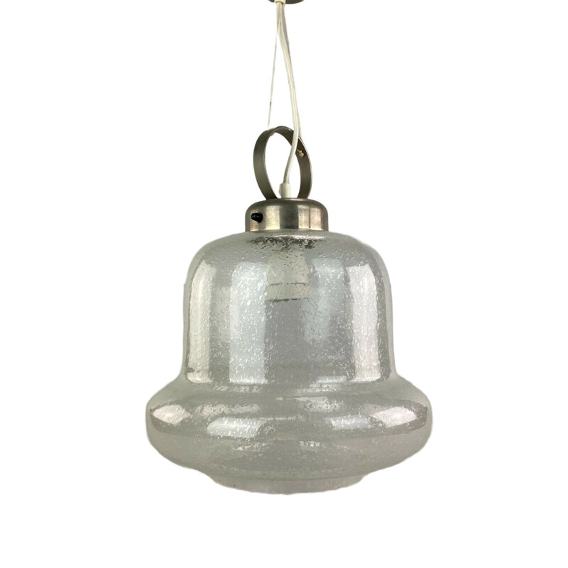 Lampada a sospensione in vetro vintage, 1960-1970