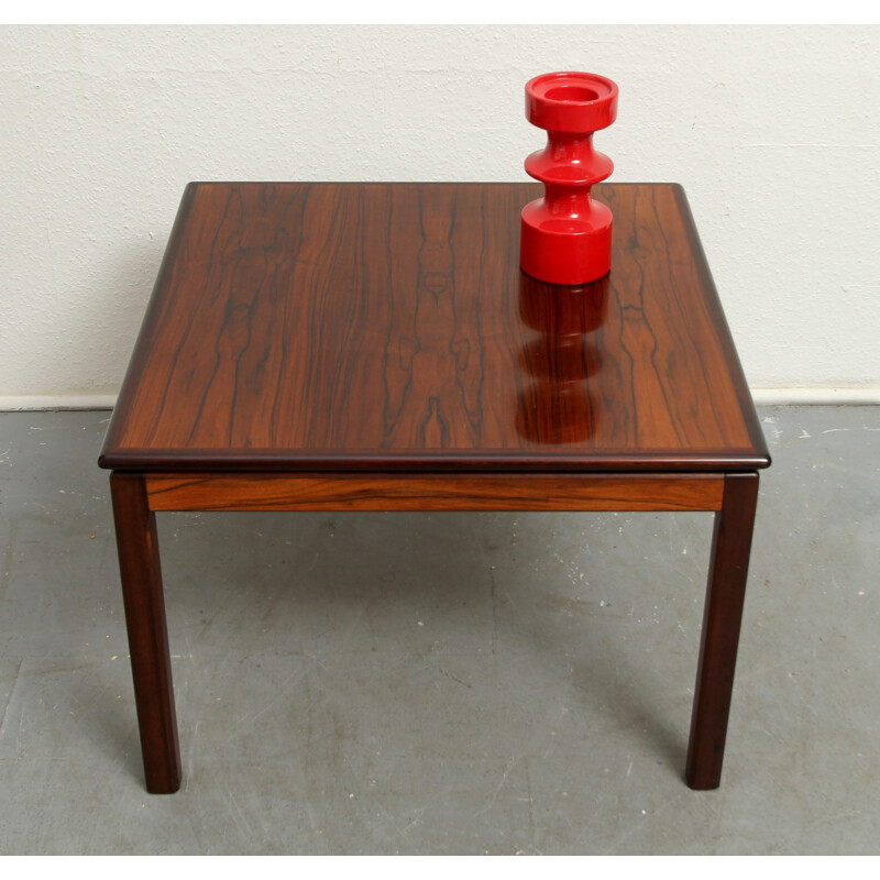 Square Bruksbo Norway coffee table in rosewood - 1960s