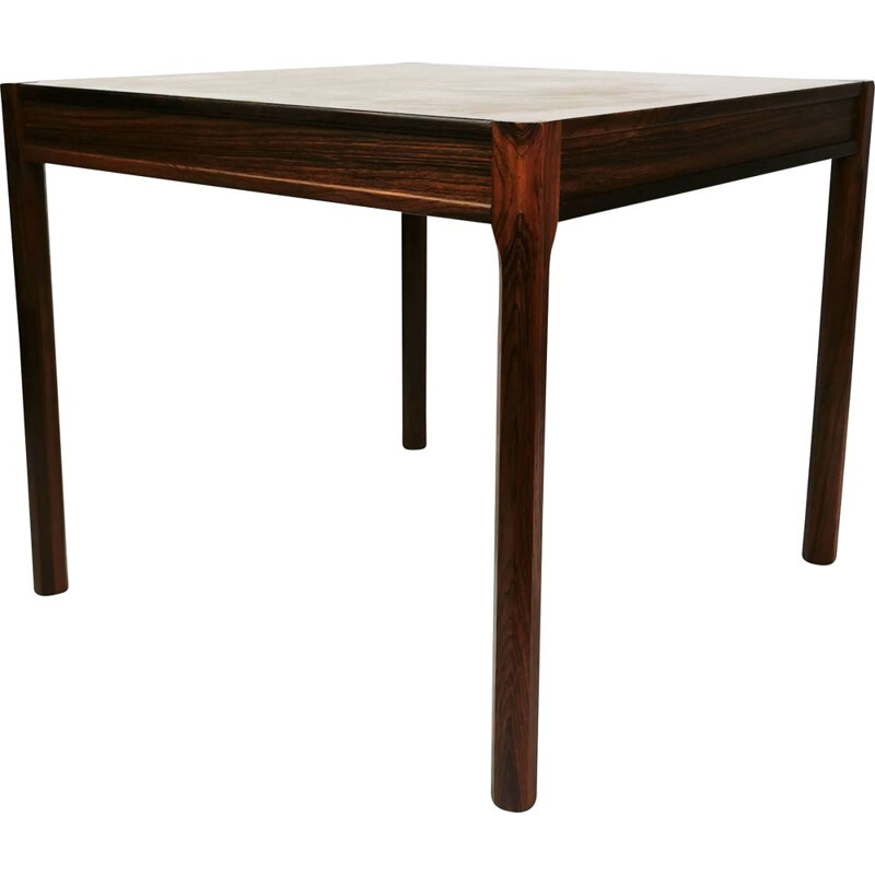 Vintage square coffee table in rosewood, Denmark 1960