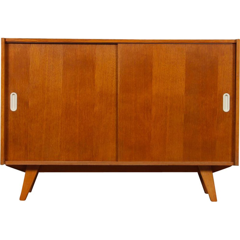 Vintage chest of drawers model U-452 in oakwood by Jiroutek for Interier Praha, 1960