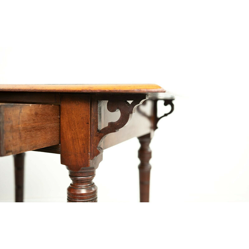 Table d'appoint victorienne vintage en acajou, 1860