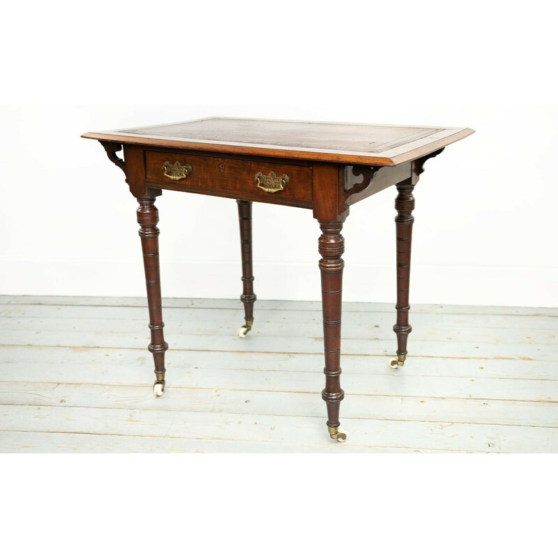 Mid century Victorian mahogany side table, 1860s