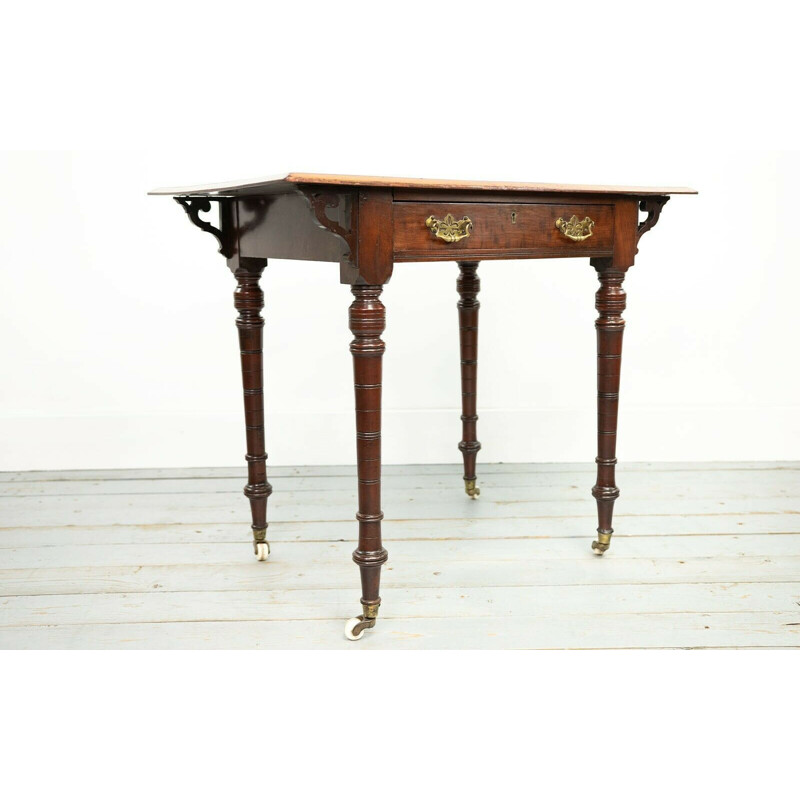 Tavolino vittoriano d'epoca in mogano, 1860
