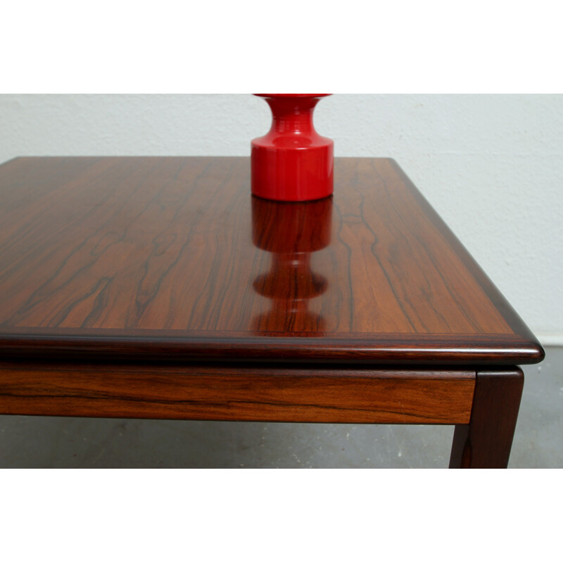 Square Bruksbo Norway coffee table in rosewood - 1960s