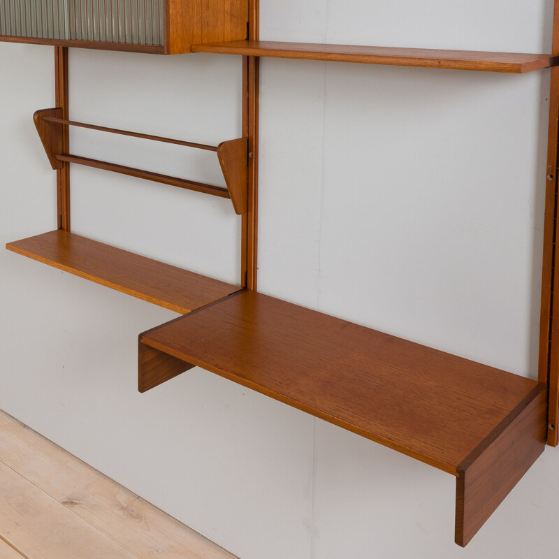 Vintage Scandinavian teak wall unit by Sven Andersen Møbelfabrikk, Norway 1960