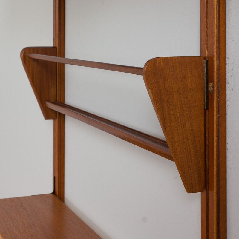 Vintage Scandinavian teak wall unit by Sven Andersen Møbelfabrikk, Noruega 1960