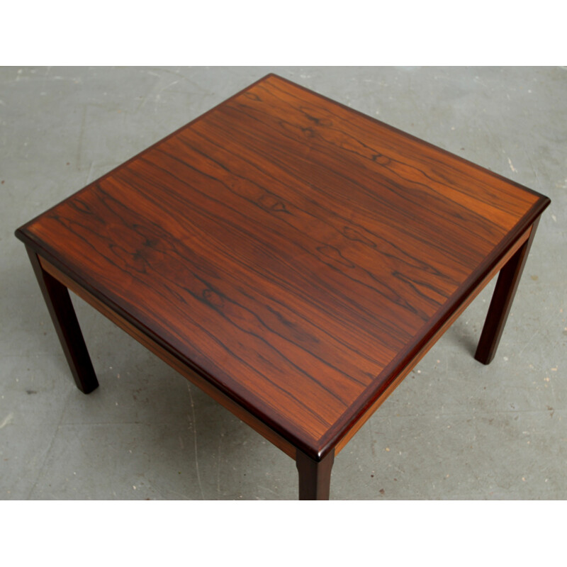 Square Bruksbo Norway coffee table in rosewood - 1960s