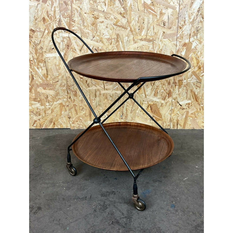 Vintage teak serving cart by Jie Gantofta, Sweden 1960