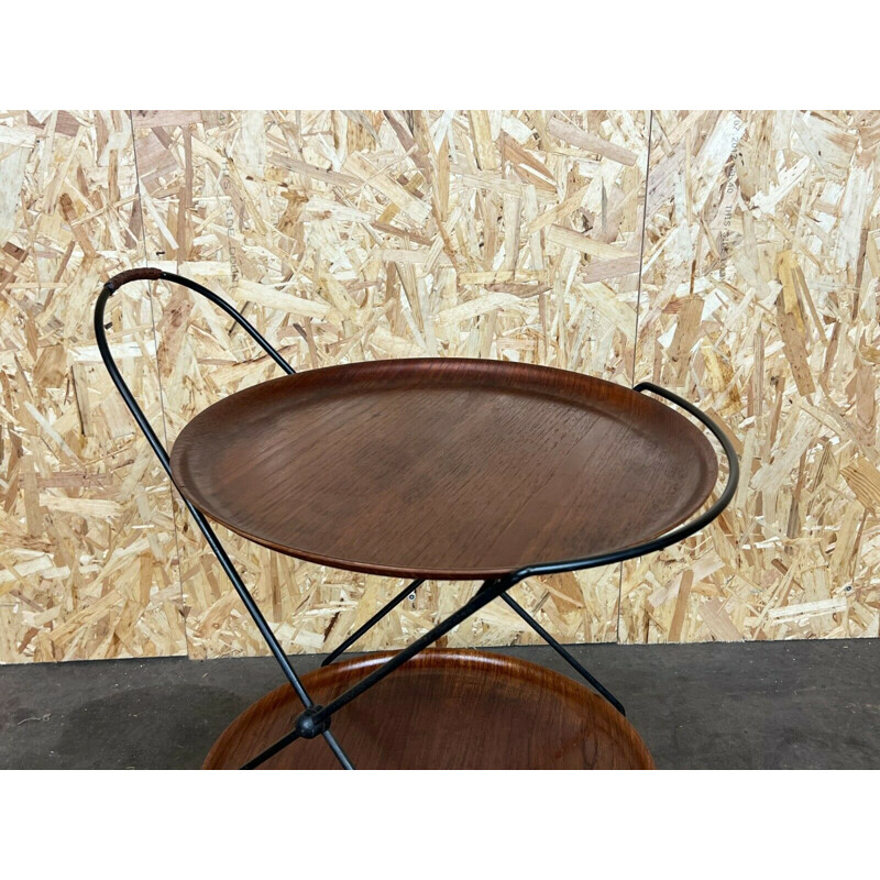 Vintage teak serving cart by Jie Gantofta, Sweden 1960