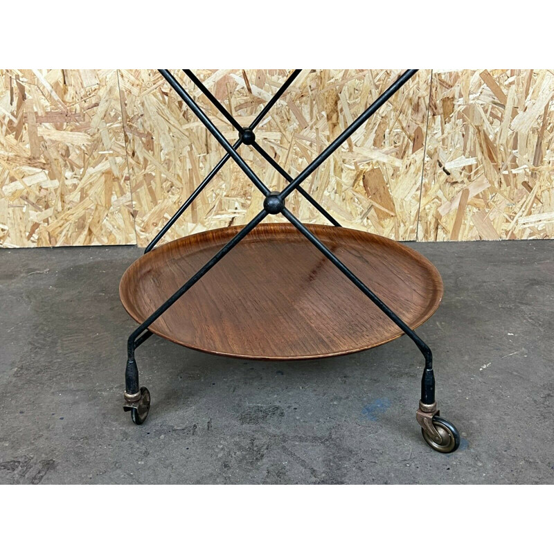 Vintage teak serving cart by Jie Gantofta, Sweden 1960