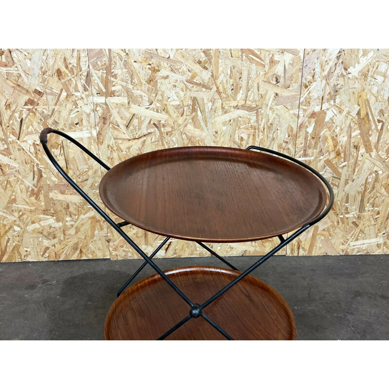 Vintage teak serving cart by Jie Gantofta, Sweden 1960