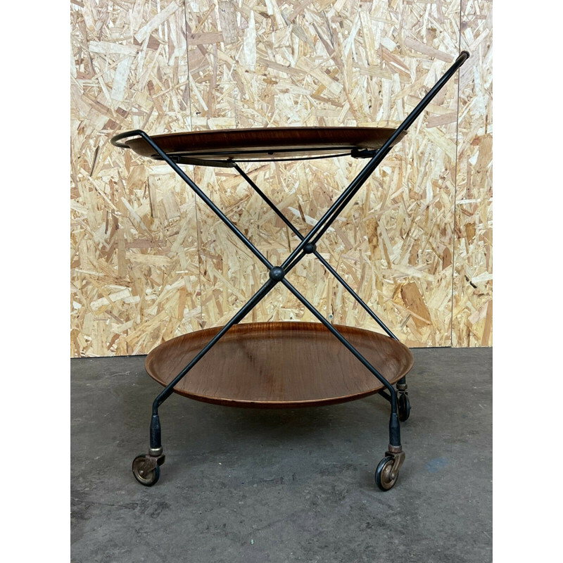 Vintage teak serving cart by Jie Gantofta, Sweden 1960