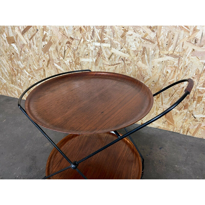 Vintage teak serving cart by Jie Gantofta, Sweden 1960