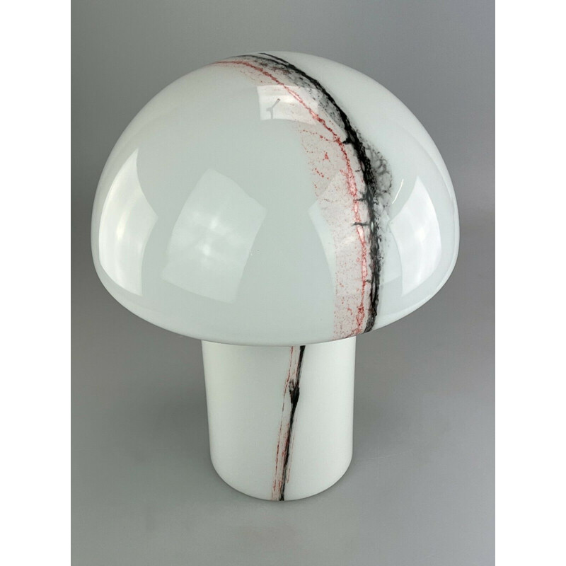 Vintage glass table lamp Mushroom by Peill & Putzler, 1960-1970s