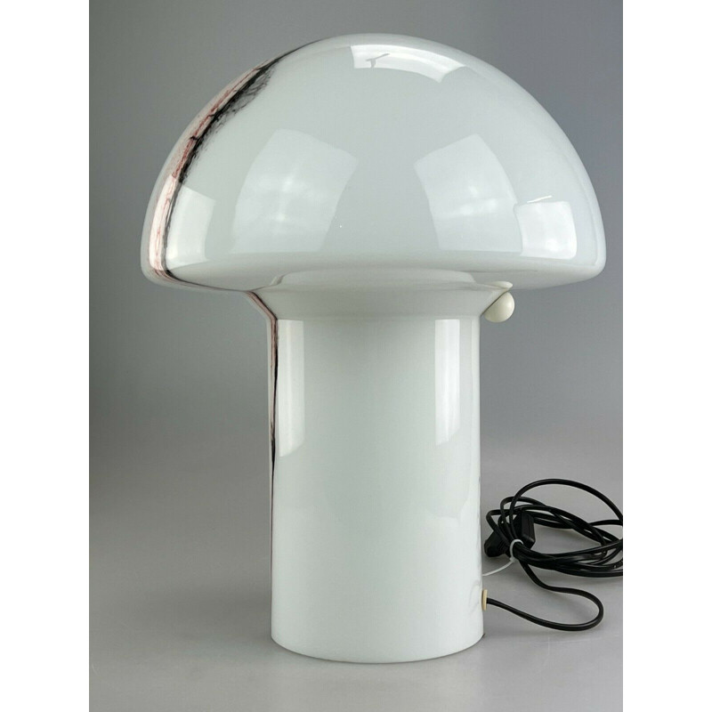 Lampe de table vintage Mushroom en verre par Peill & Putzler, 1960-1970