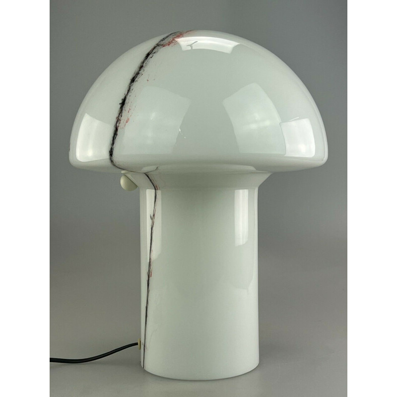 Lampe de table vintage Mushroom en verre par Peill & Putzler, 1960-1970