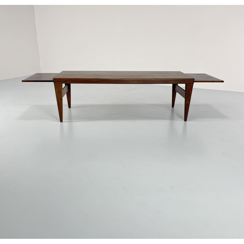 Table basse vintage par Illum Wikkelso pour Koefoed's Mobelfabrik, Danemark 1960