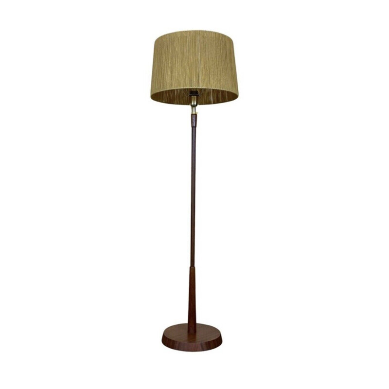 Lámpara de pie de teca vintage de Temde, 1960-1970