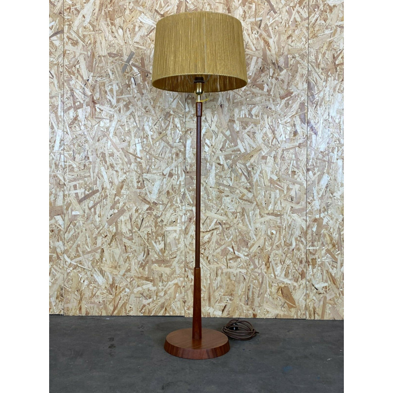 Vintage teakhouten vloerlamp van Temde, 1960-1970