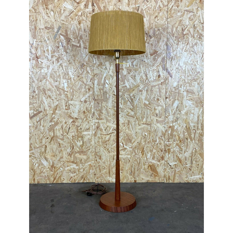 Vintage teakhouten vloerlamp van Temde, 1960-1970