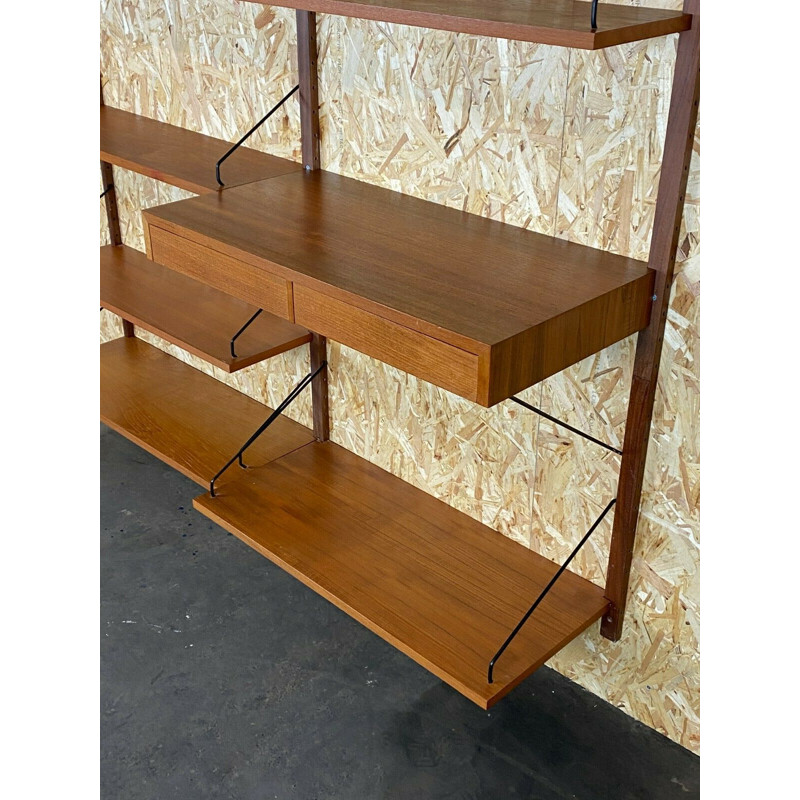 Vintage teak wall unit by Cado Poul Cadovius, 1960-1970s