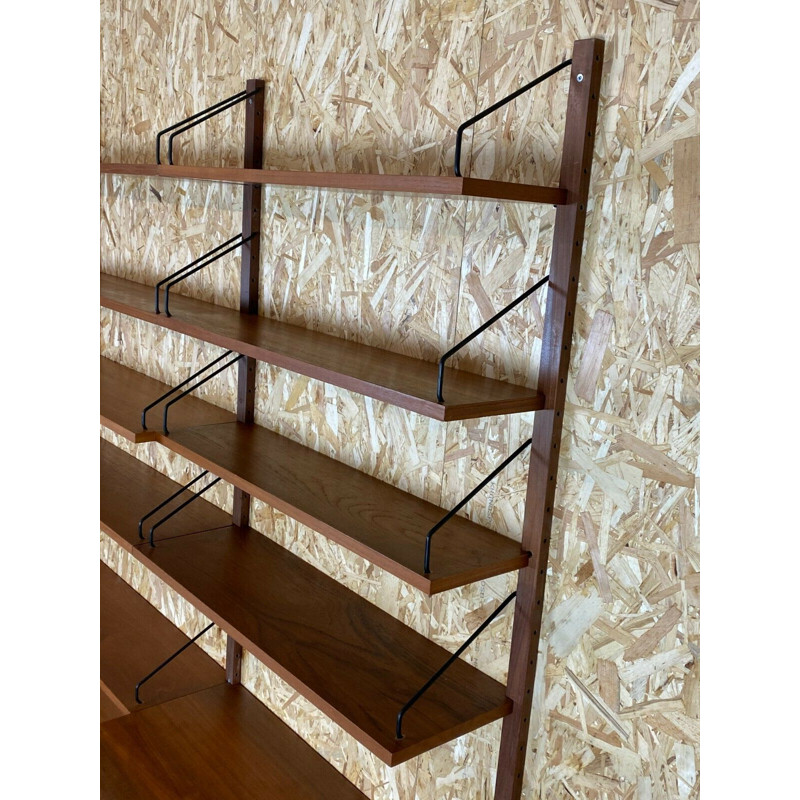 Vintage teak wall unit by Cado Poul Cadovius, 1960-1970s