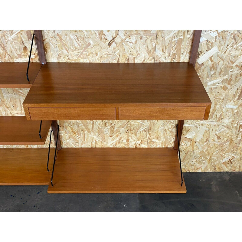 Vintage teak wall unit by Cado Poul Cadovius, 1960-1970s