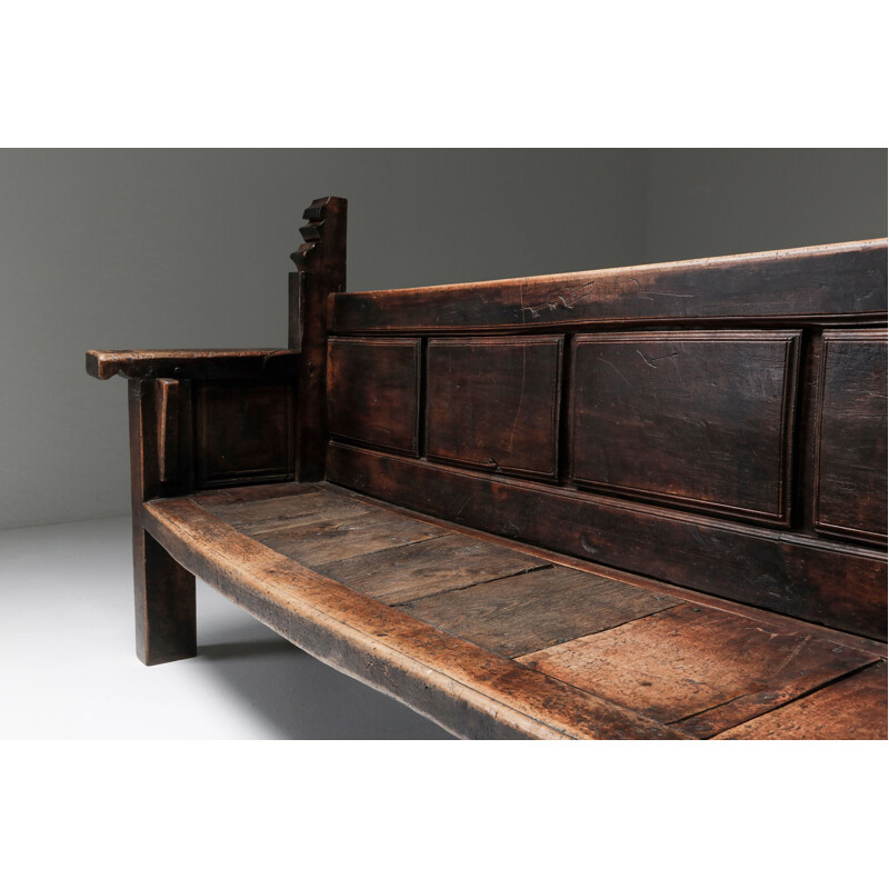 Vintage rustic wooden bench