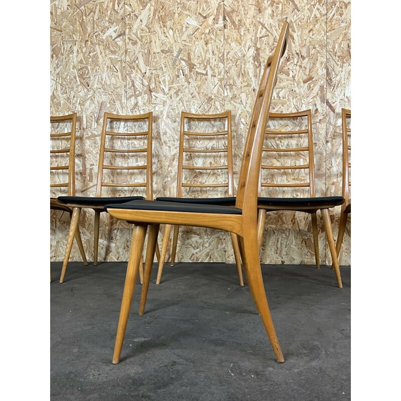 Ensemble de 6 chaises danoises vintage, 1960-1970