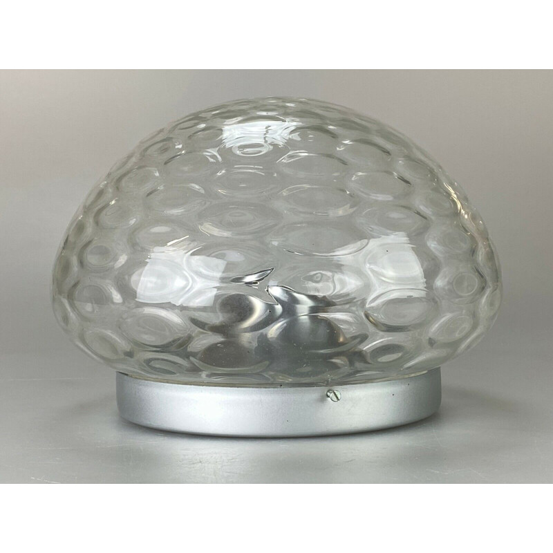 Vintage glazen plafondlamp, 1960-1970