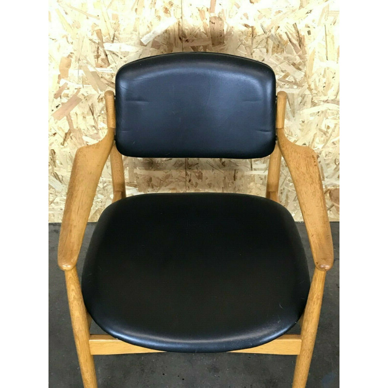 Fauteuil vintage Eiche en bois de chêne, Danemark 1960-1970