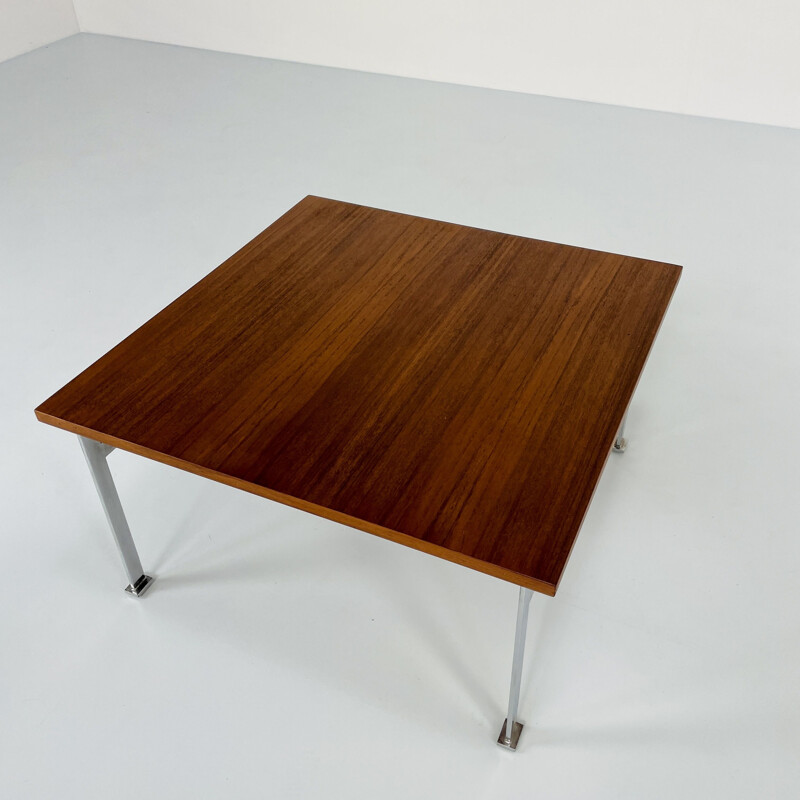 Table basse vintage carrée de F.Lli Saporiti, Italie 1970