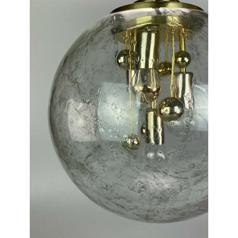 Suspension vintage en verre par Doria, 1960-1970