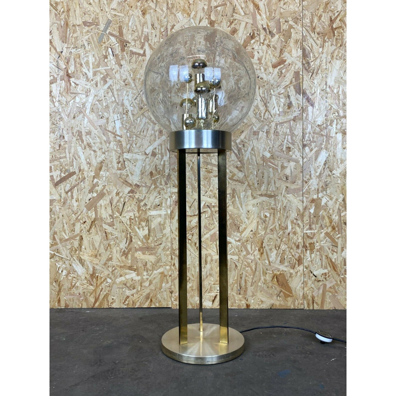 Vintage floor lamp in glass by Doria, 1960-1970s