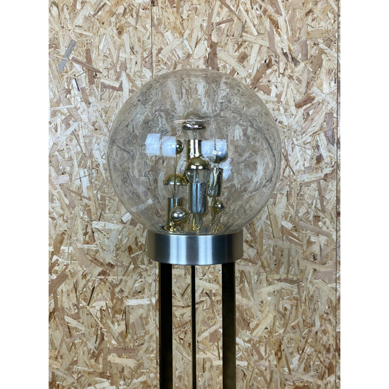 Vintage floor lamp in glass by Doria, 1960-1970s