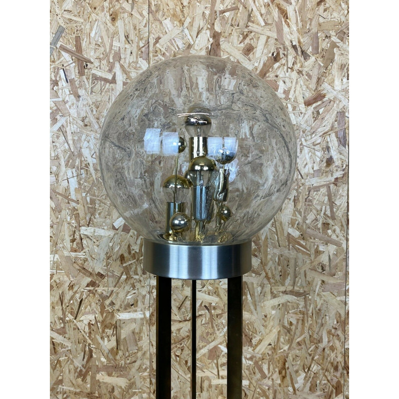 Vintage floor lamp in glass by Doria, 1960-1970s