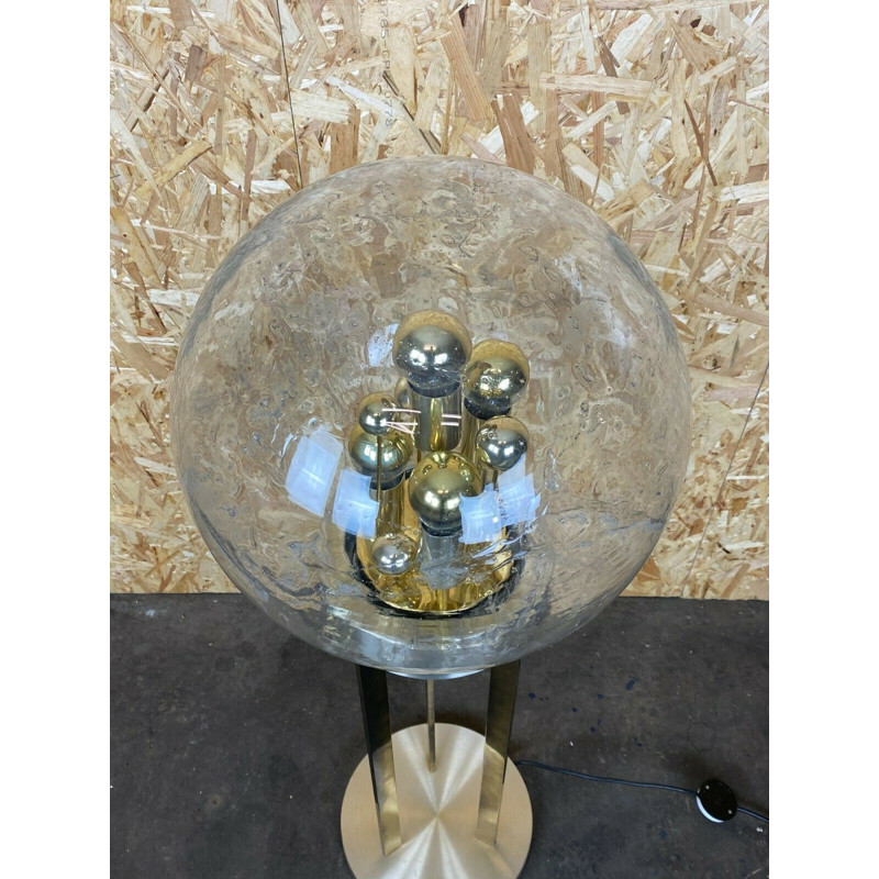 Vintage floor lamp in glass by Doria, 1960-1970s