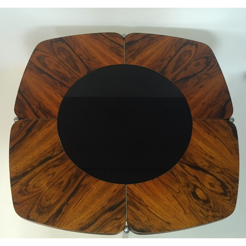 Mid-century coffee table in rosewood and teak - 1960s