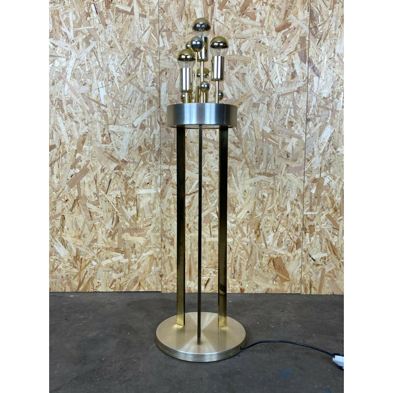 Vintage floor lamp in glass by Doria, 1960-1970s