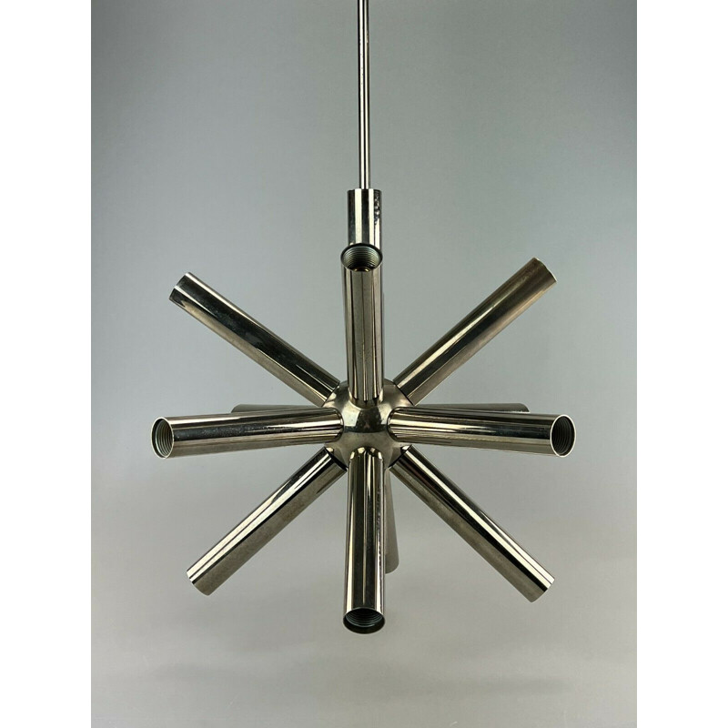 Vintage-Hängeleuchte Sputnik aus Chrom von Sciolari, 1960-1970