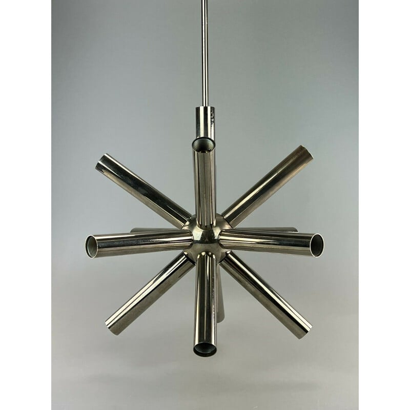 Suspension vintage Sputnik en chrome par Sciolari, 1960-1970