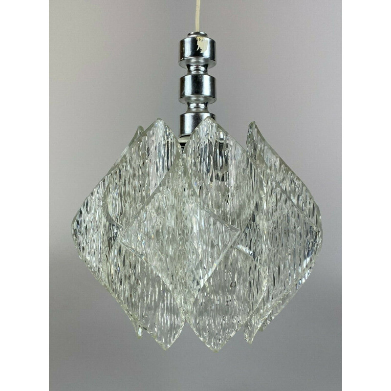 Vintage pendant lamp in acrylic and plastic, 1960-1970s