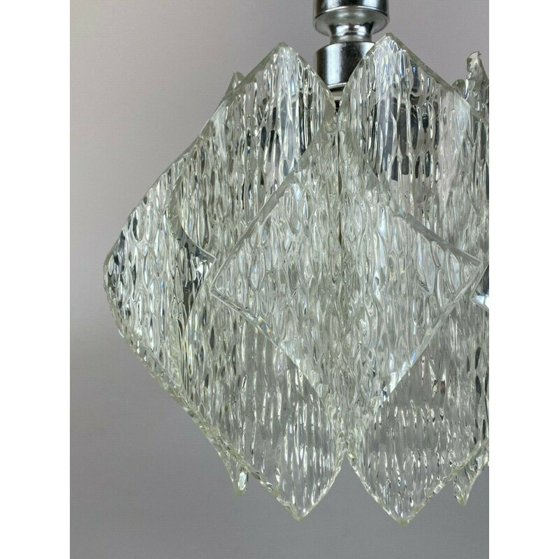 Vintage pendant lamp in acrylic and plastic, 1960-1970s