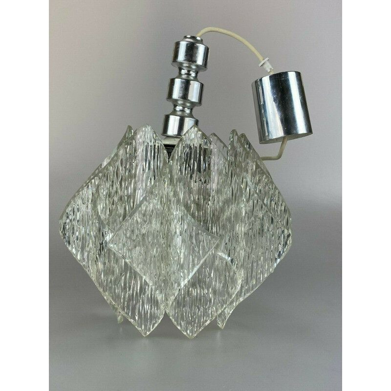 Vintage pendant lamp in acrylic and plastic, 1960-1970s