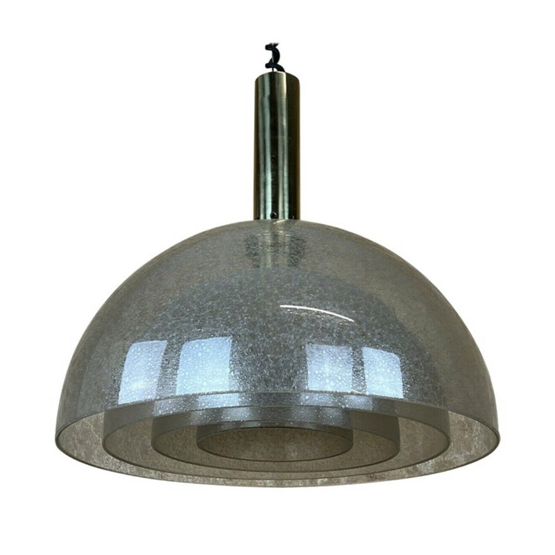 Vintage glass pendant lamp by Carlo Nason for Mazzega Puegoso, 1960