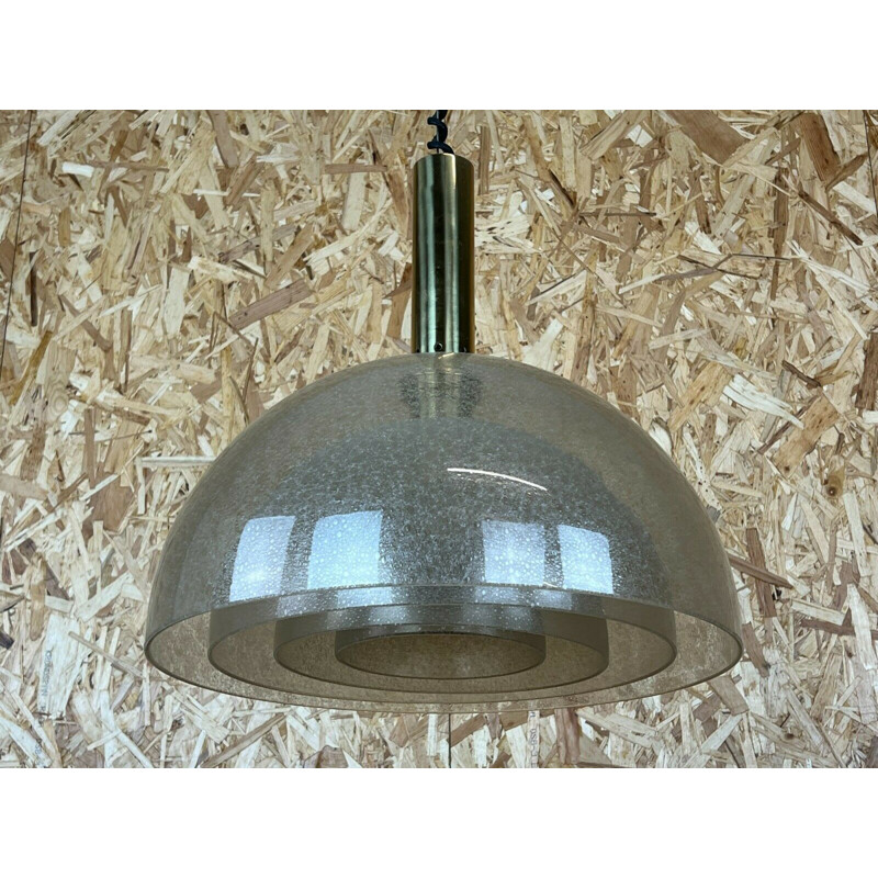 Vintage glass pendant lamp by Carlo Nason for Mazzega Puegoso, 1960