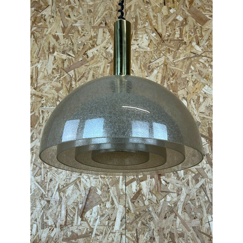 Vintage glass pendant lamp by Carlo Nason for Mazzega Puegoso, 1960