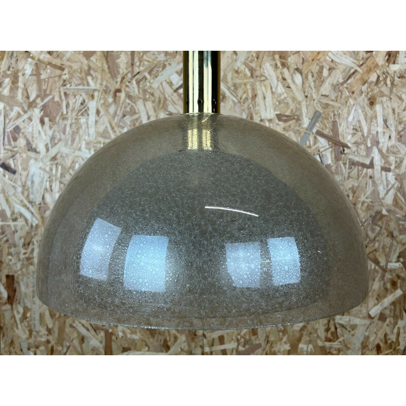 Lámpara de suspensión vintage de cristal de Carlo Nason para Mazzega Puegoso, 1960